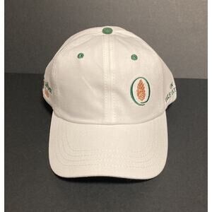 Mens ADG Harbor Club Road to Augusta Golf Baseball Hat Cap White Strapback NWOT